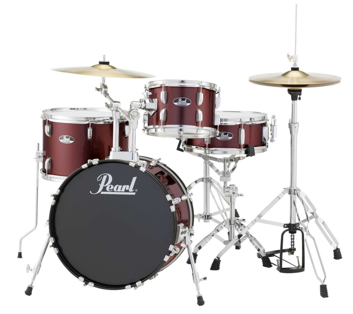 Pearl Roadshow 5 pc Drumset - Wine Red - Image 1