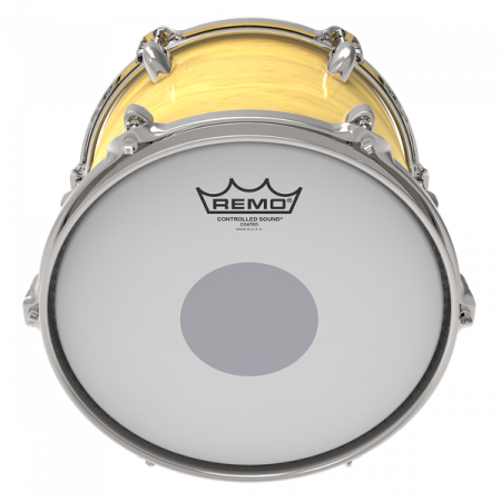 Remo Controlled Sound Coated Black Dot Bottom