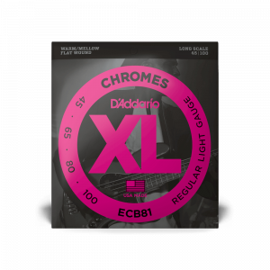 D'Addario Chromes ECB81 FlatWound Bass Set - Image 1