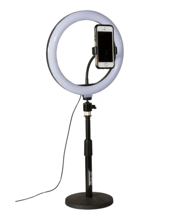 On-Stage LED Ring Light Kit with Tripod and Remote