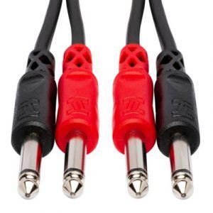 Hosa Dual 1/4" TS to Same Stereo Interconnect Cable - Image 2
