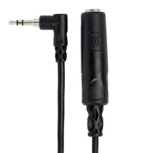 Hosa  1/4" TRS to Right Angle 3.5 mm TRS Headphone Adaptor Cable - Image 3