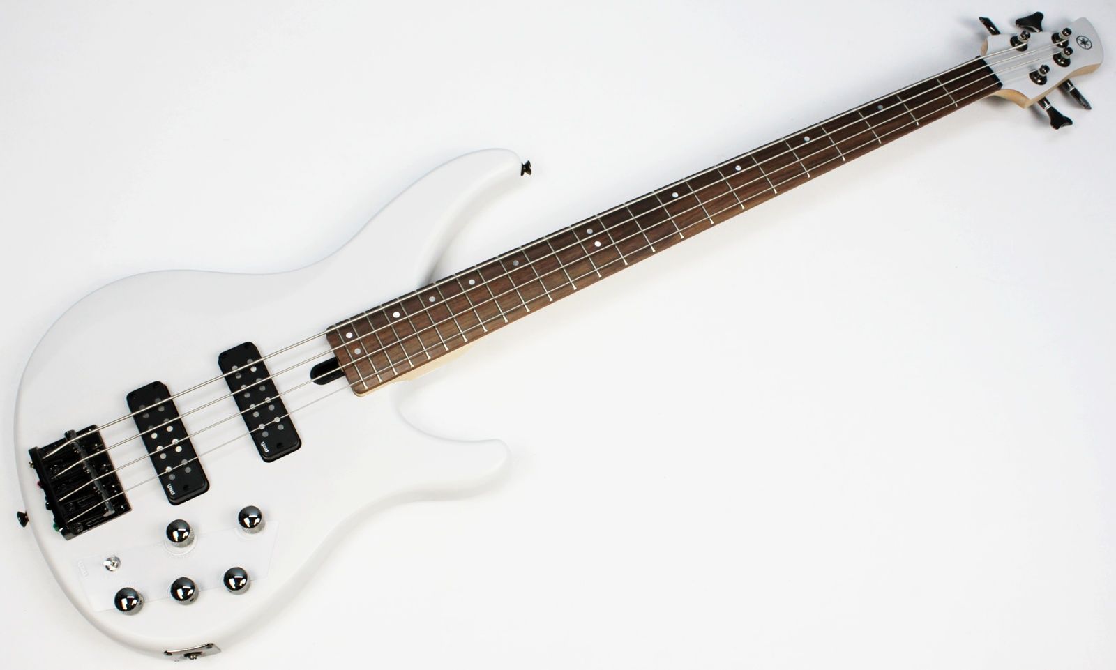 Yamaha TRBX304 4-string bass white front all