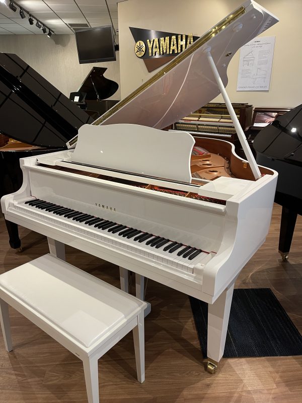 White Yamaha CG2 Grand Piano