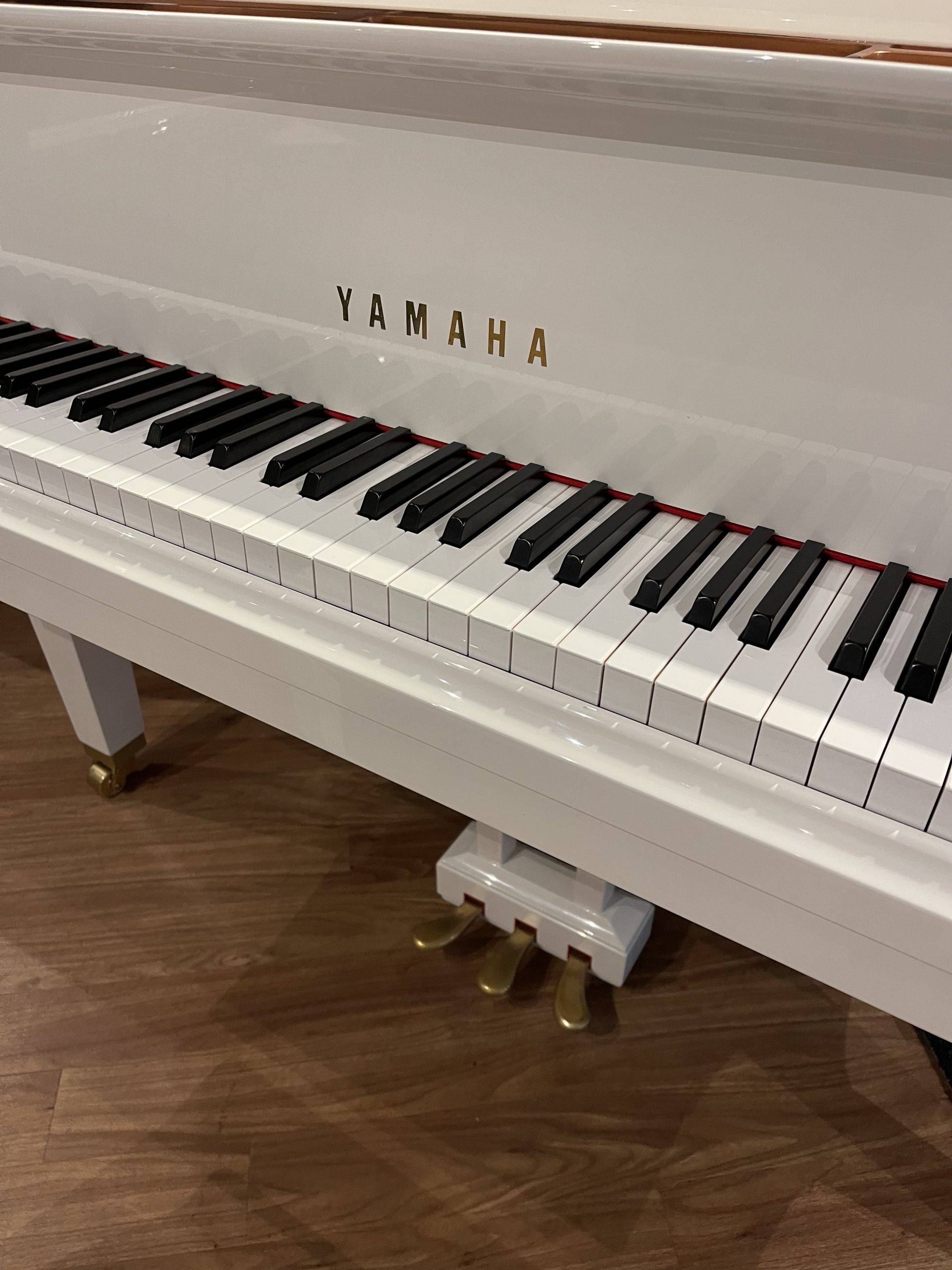 White Yamaha CG2 Grand Piano