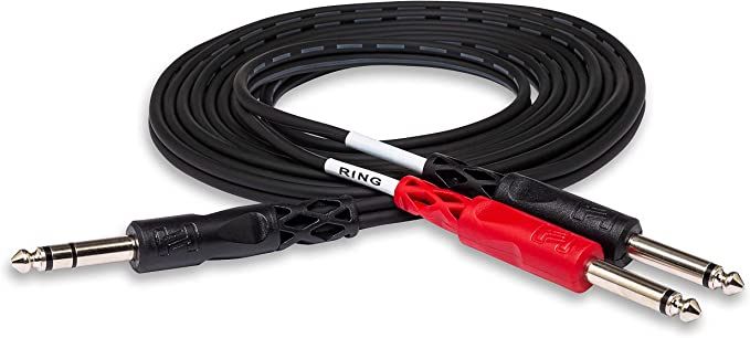 Hosa 1/4" TRS to Dual 1/4" TS Insert Cable - Image 1
