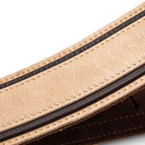 Taylor Reflections 2.5" Leather Guitar Strap, Spruce & Ebony - Image 3