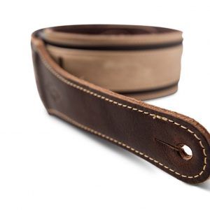 Taylor Reflections 2.5" Leather Guitar Strap, Spruce & Ebony - Image 5