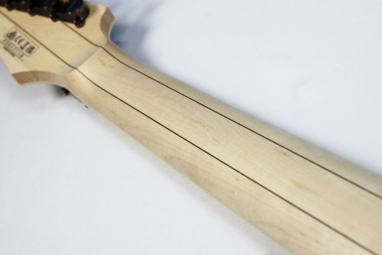 IMG_8590 Super Wizard HP Maple/Walnut neck on the Ibanez RG652AHM-AWD Prestige