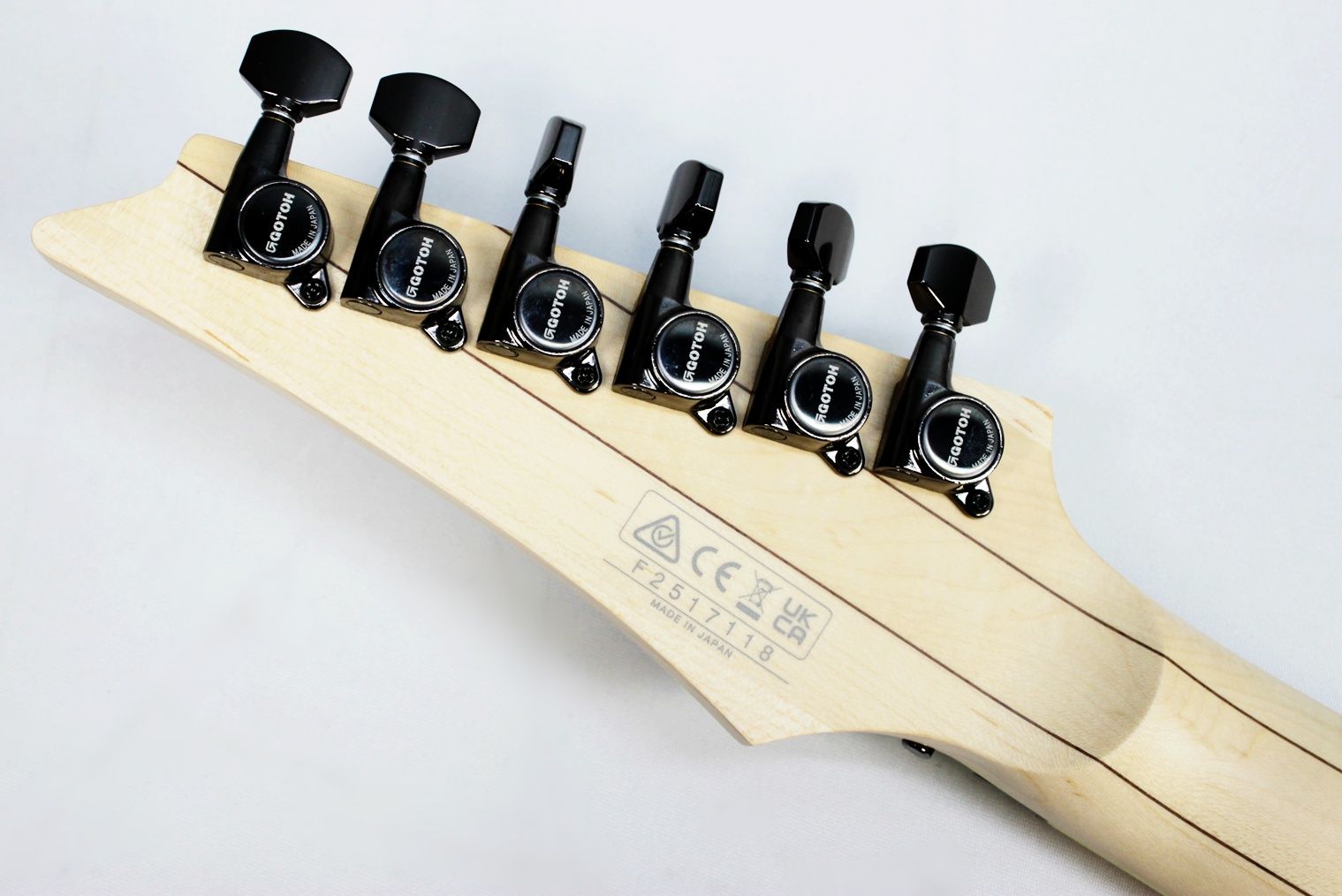 IMG_8593 Headstock back view showing tuners on the Ibanez RG652AHM-AWD Prestige
