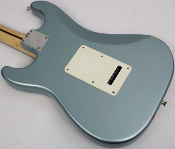 2004 Fender MIM Standard Stratocaster Blue Agave Lollar Pickups Locking