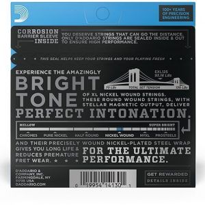 D'Addario EXL125 XL Nickel Wound Electric Guitar Strings - .009-.046 Super LT Top/Reg Bottom - Image 2