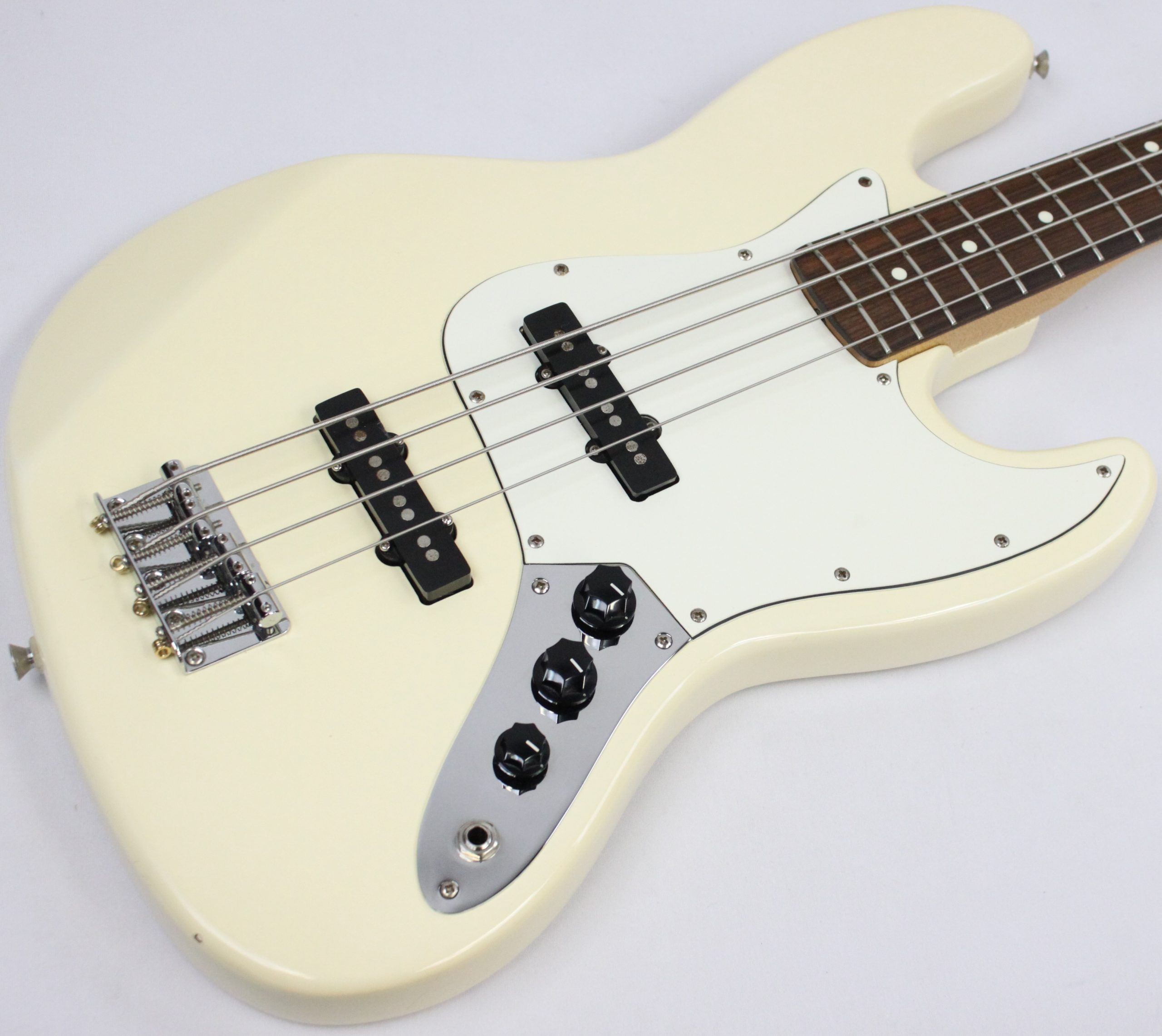 Vintage 1984-1987 Fender Jazz Bass JB-355, Olympic White