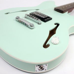 Fender Tom DeLonge Starcaster Semi-Hollowbody Electric Guitar, Surf Green - Image 4