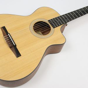 Taylor 112ce-N Grand Concert Nylon-String Acoustic-Electric Guitar, Natural - Image 2