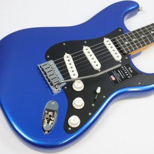 Fender American Ultra II Stratocaster Electric Guitar, Noble Blue - Image 2