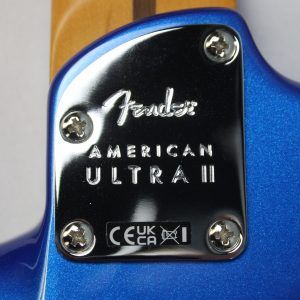 Fender American Ultra II Stratocaster Electric Guitar, Noble Blue - Image 8