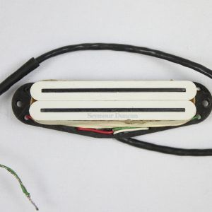 Seymour Duncan SHR-1b Hot Rails Strat Humbucker Bridge Pickup, White, USED