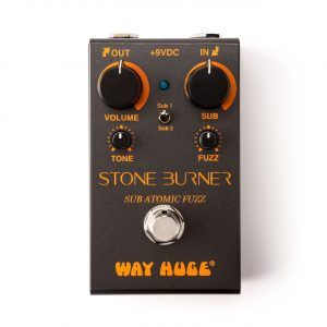 Way Huge Electronics Smalls Stone Burner Sub Atomic Fuzz Effects Pedal, Black