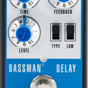 Fender Bassman Delay Effects Pedal, Aluminum Blue