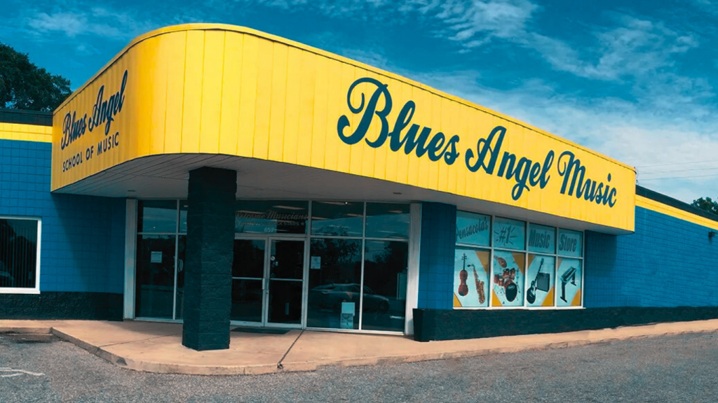 Blues Angel Music Pensacola storefront