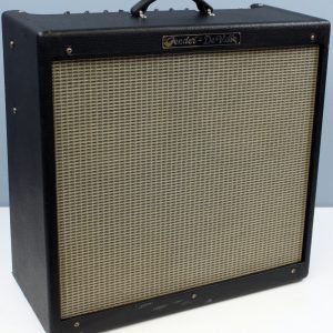 1996 Fender Hot Rod DeVille 4x10 180W Combo Guitar Amp, Black, USED