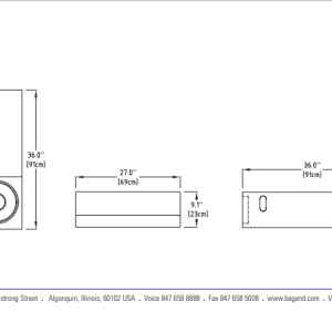 Bag End IPD12E-DA Self-Powered Infrasub dimensions info