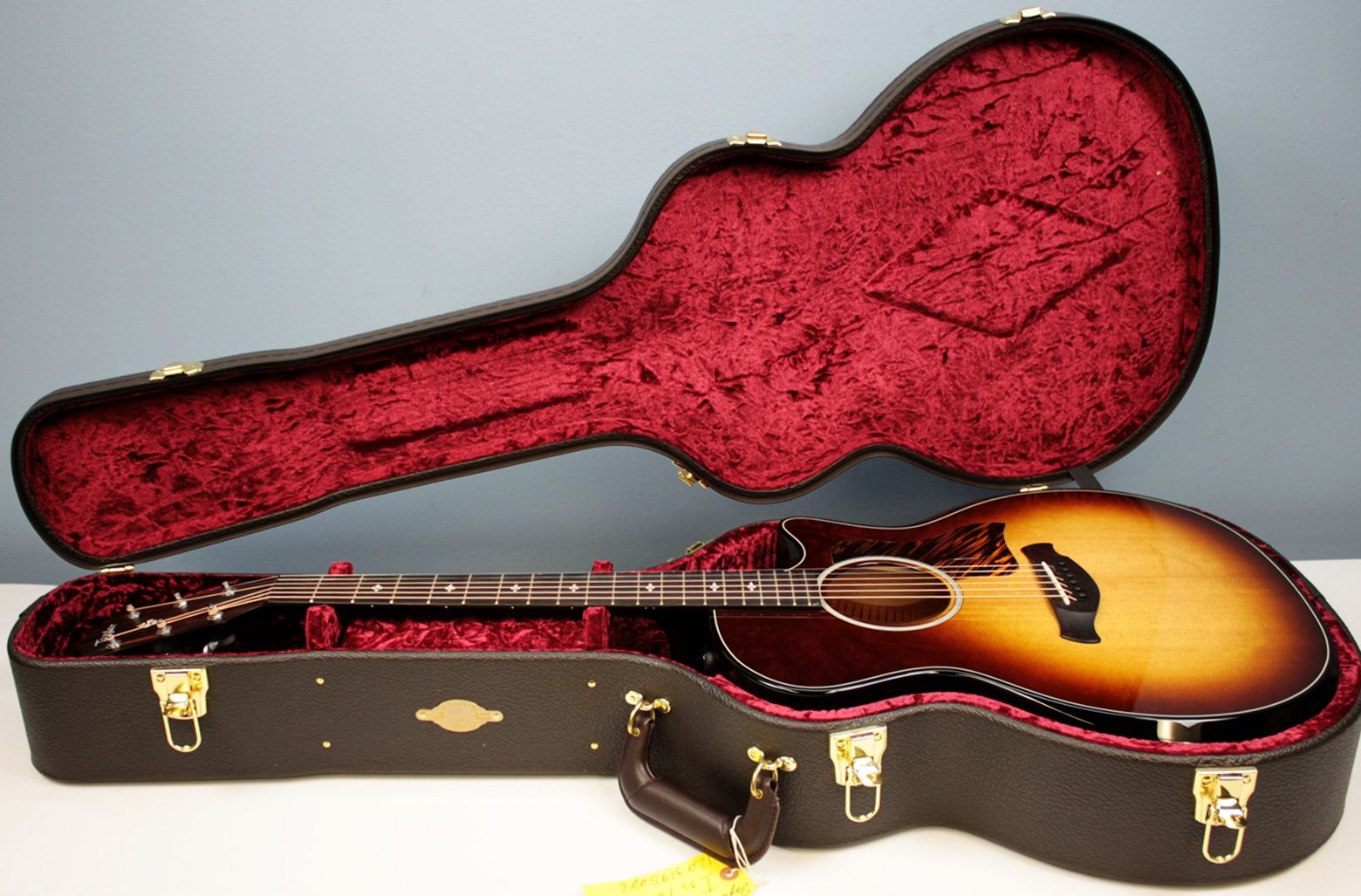 Taylor Builder’s Edition 514ce Tobacco Kona Burst acoustic-electric guitar includes deluxe hardshell case
