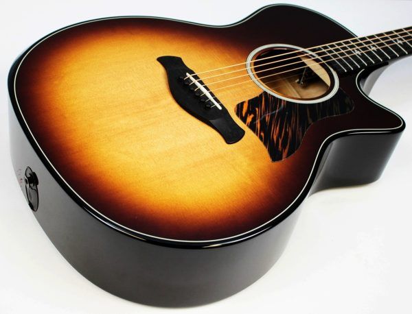 Taylor Builder’s Edition 514ce Tobacco Kona Burst acoustic-electric guitar front of body with sitka spruce top