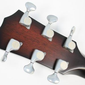 Taylor Builder’s Edition 514ce Tobacco Kona Burst acoustic-electric guitar back of headstock