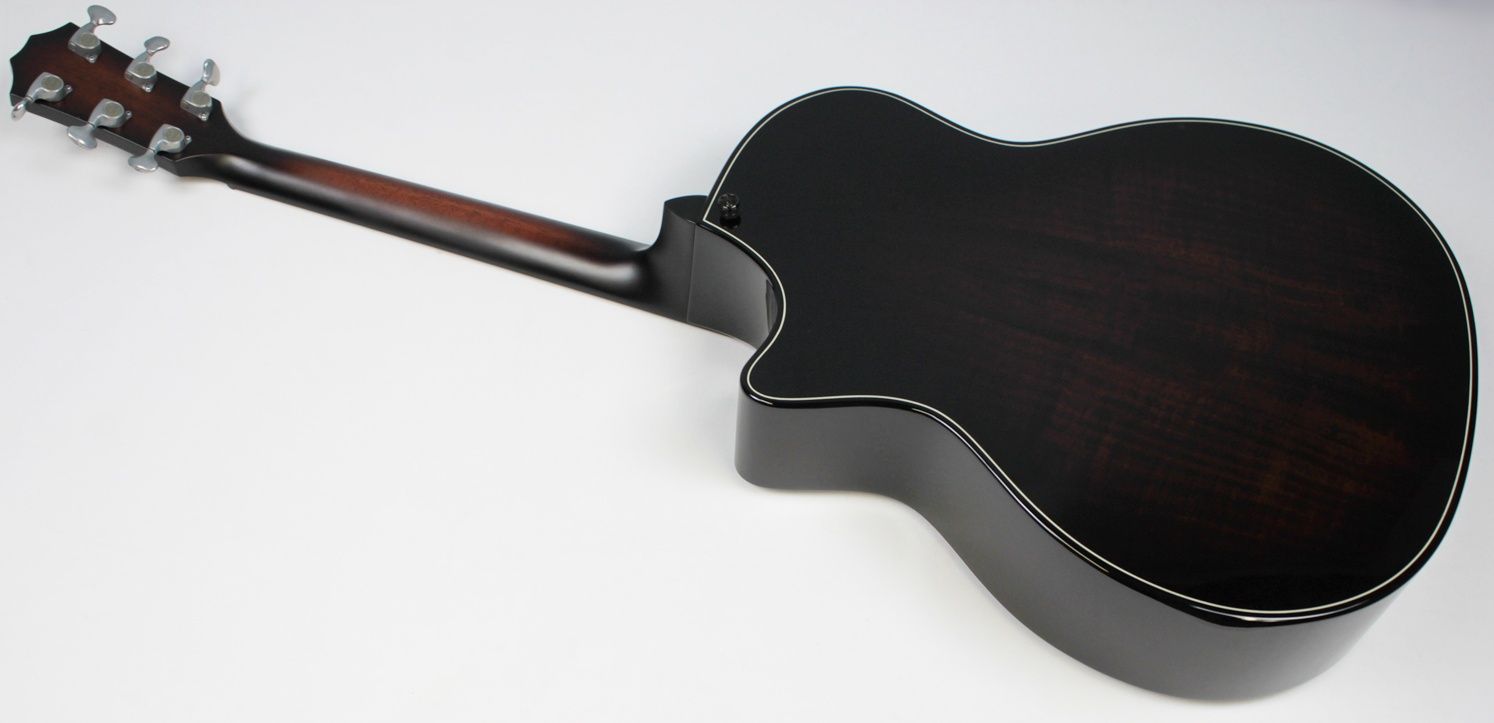 Taylor Builder’s Edition 514ce Tobacco Kona Burst acoustic-electric guitar back of entire body