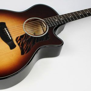 Taylor Builder’s Edition 514ce Tobacco Kona Burst acoustic-electric front of the whole instrument