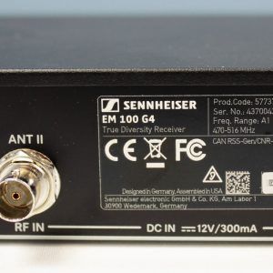 Sennheiser EM 100 G4 back side ports