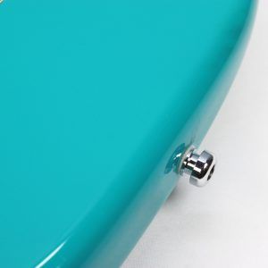 Fender American Professional II Stratocaster 2021 Miami Blue strap button