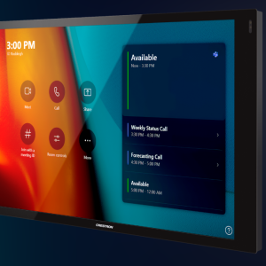 Crestron TSW-1070-B-S 10.1-inch wall mount touch screen in black, open box condition