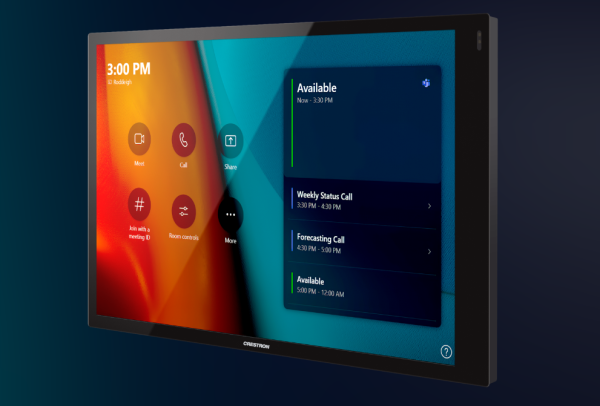 Crestron TSW-1070-B-S 10.1-inch wall mount touch screen in black, open box condition