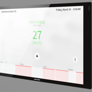 Crestron TSW-1070-B-S 10.1-inch wall mount touch screen in black front number