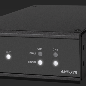 Mint Open Box Crestron AMP-X75 in Black front angle