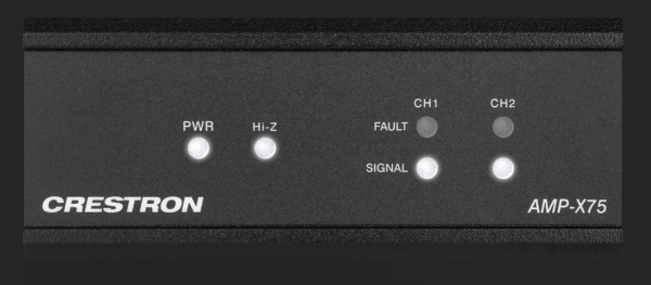 Mint Open Box Crestron AMP-X75 in Black front