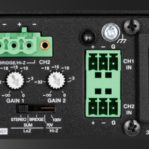 Mint Open Box Crestron AMP-X75 in Black back inputs