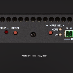 Crestron DM-NVX-360 front side inputs and jacks