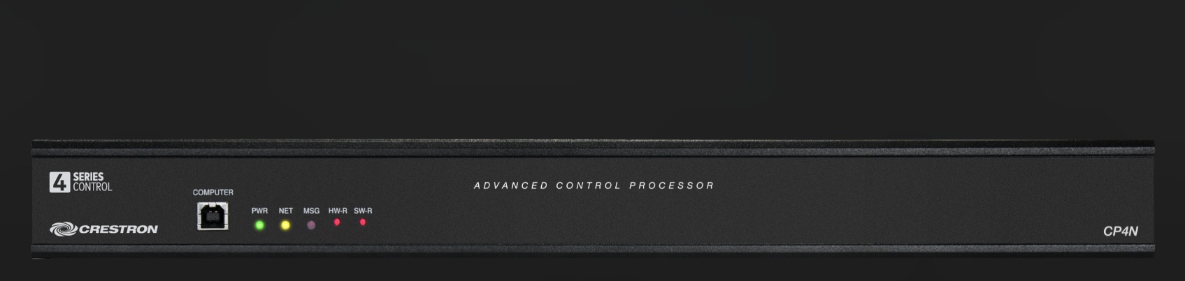 Close-up of rack-mountable metal chassis and finish