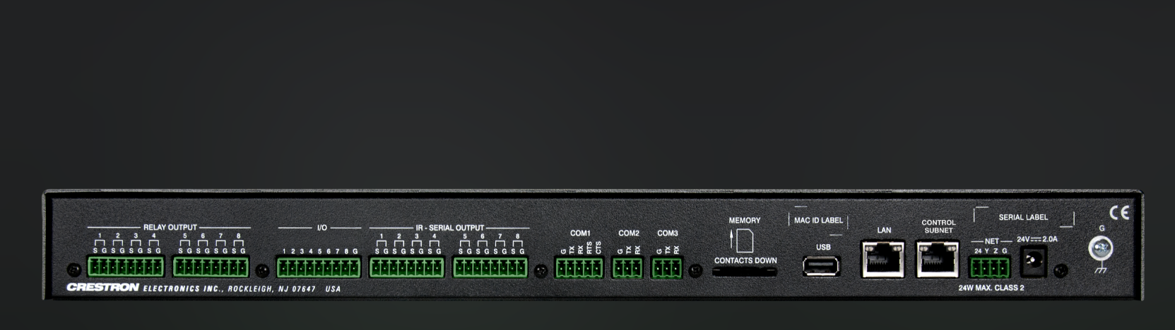 Crestron CP4N 4-Series Control System + DM-RMC-4KZ-SCALER-C | MINT Open Box | Black - Image 4