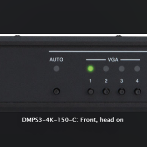Front view of Crestron DMPS3-4K-150-C 3 Series 4K DigitalMedia Presentation System, black, MINT OPEN BOX