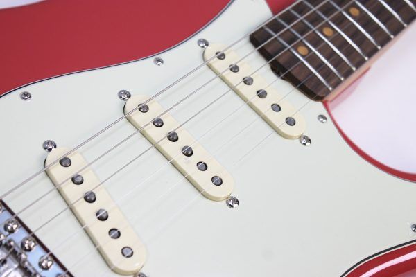 Brand new Fender Limited Edition American Vintage II ’61 Stratocaster in Fiesta Red tone controls