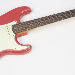 Brand new Fender Limited Edition American Vintage II ’61 Stratocaster in Fiesta Red front of the whole instrument