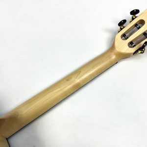 All Solid Flame Maple Cutaway Baritone Ukulele w/EQ & amp + Gig Bag - Image 5