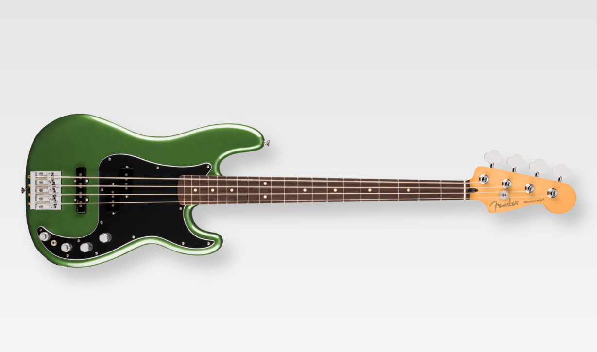 Fender Player II Precision Bass Modified front of bass with rosewood fretboard