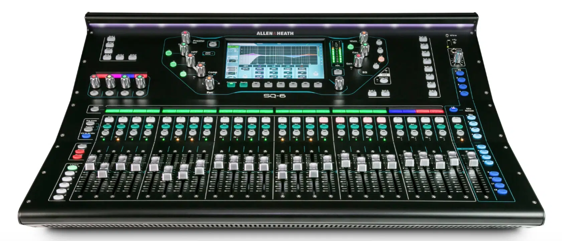 allen-and-&-heath SQ-6 48-channel-digital-mixer-main-tilted