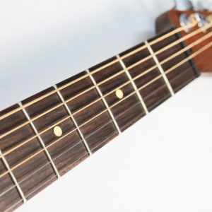Fender Acoustasonic Standard Telecaster Honey Burst rosewood fretboard and white dot fret markers